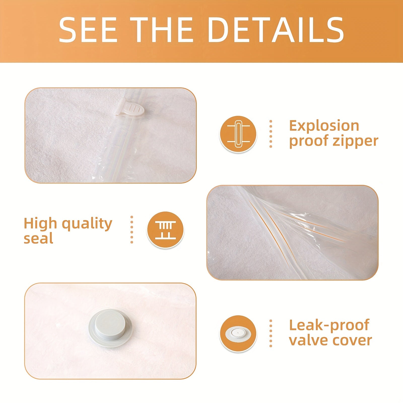 1pc Vacuum Storage Bags Moisture Mildew & Dust Proof Protection