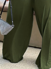 Women's Plus Size Wide Leg Baggy Harem Overall Jumpsuit