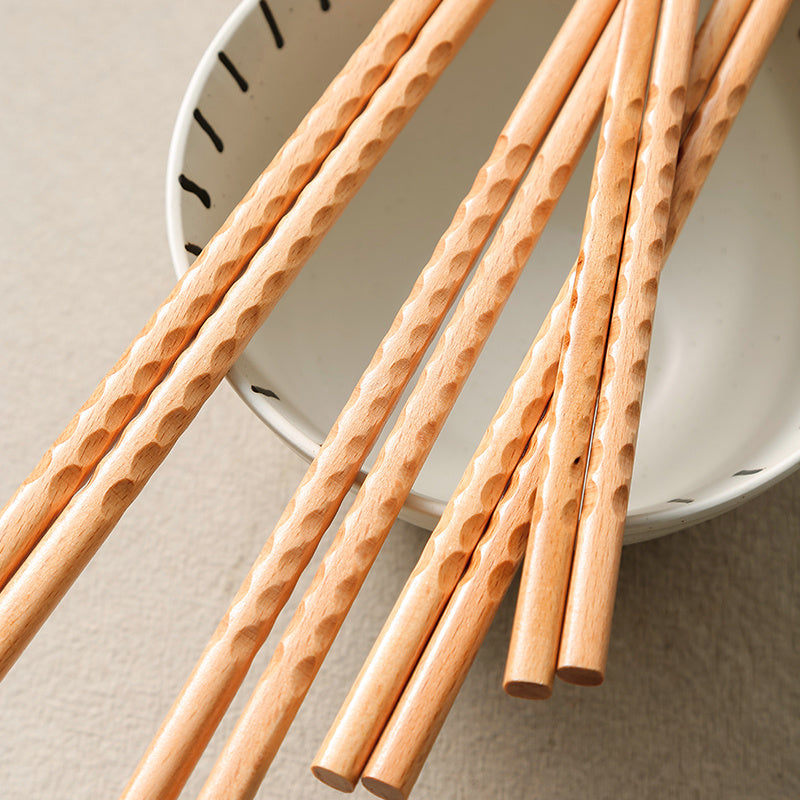 Japanese Beech Tortoise Shell Chopsticks for Adults