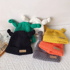 Cartoon Style Eye Knitting Baby Hat Warm Woolen Hat
