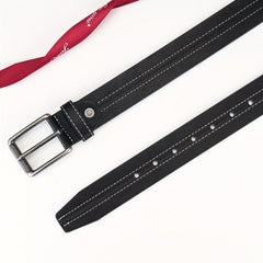 Men's Casual Leather Belt, Simulated Leather Belt