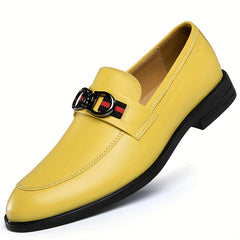 LAORENTOU Men's Leather Horsebit Loafer Shoes Lightweight Non Slip Driving Shoes