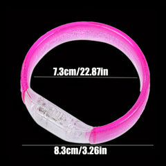 LED Glowing Bracelets 4pcs Light Up Wristbands for Parties & Festivals