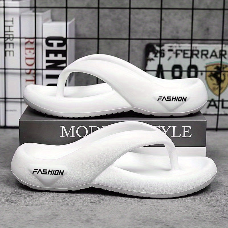 Men's Thong Sandals Casual Non Slip Pillow Sandals Outdoor Beach Shower