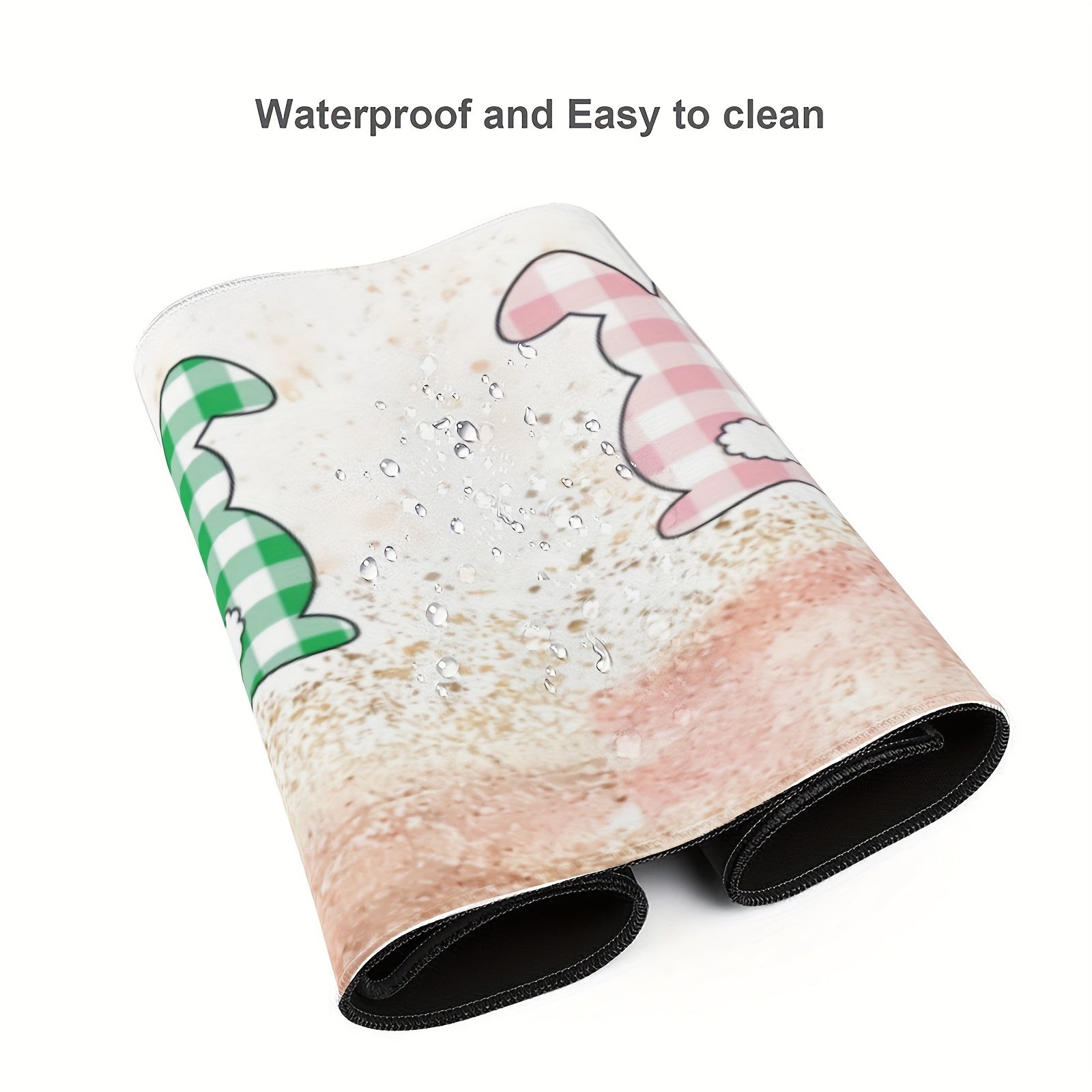 Rabbit Desk Mat Large Mouse Pad Keyboard Mouse Mat Non Slip Rubber Base
