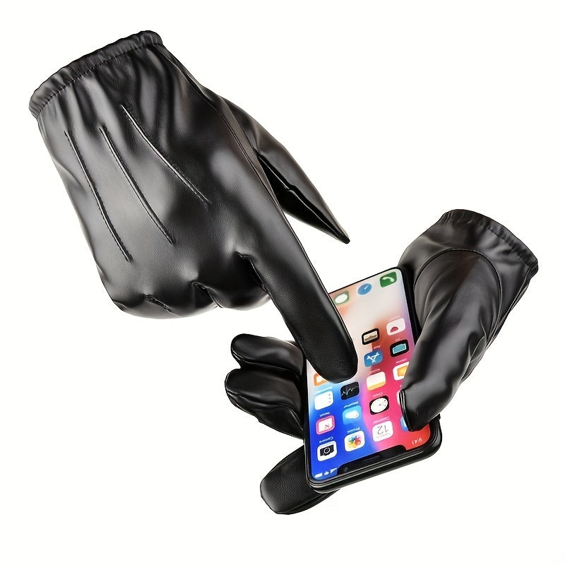 Winter Warm Fishing Gloves Leather Gloves For Outdoor Activities