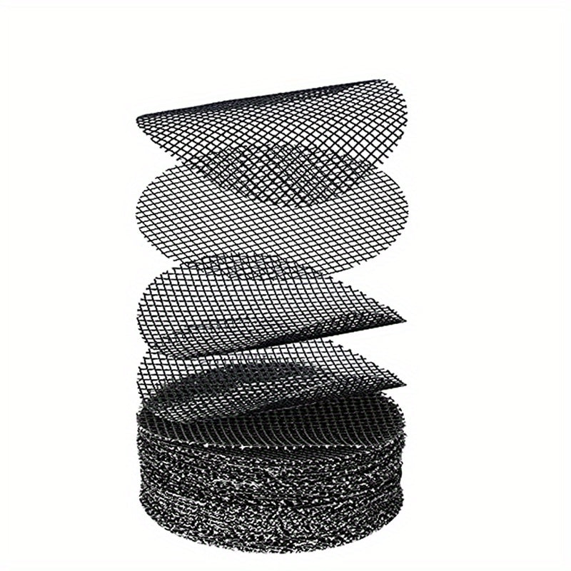 50pcs Flower Pot Hole Mesh Pad Round Drainage Hole Screens Prevent Soil Loss