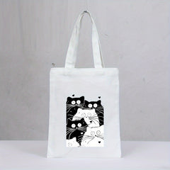 Cat Series Canvas Bag For Men