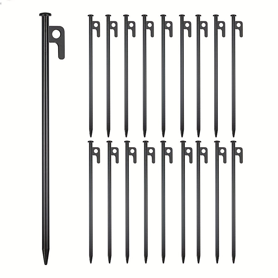 4pcs Steel Tent Nails Heavy Duty Awning Stakes - Outdoor Hiking Gardening Canopy