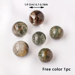 Mini Natural Garden Quartz Crystal Ball for Healing