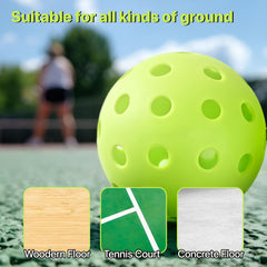 6pcs Lightweight Pickleball Balls for Family Indoor Outdoor Training