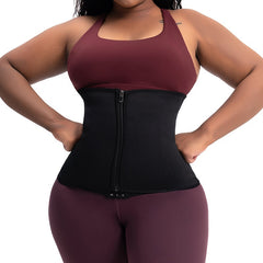 Waist Trainer Tummy Wrap Zipper Slimmer Belly Belt Women's Shapewear