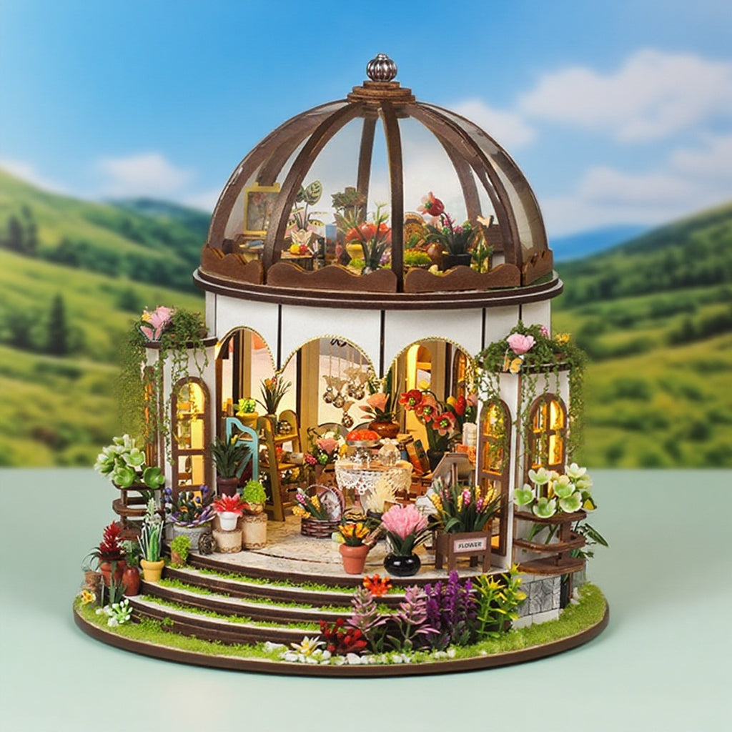 Mini Garden 3D Puzzle Kit DIY Dollhouse Model Garden Mini Toys