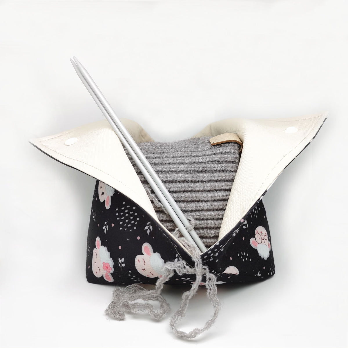Cartoon Lamb Printing Yarn Storage Cloth Bag Organizer