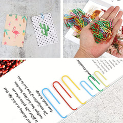Colorful Paper Clips and Binder Clips Set