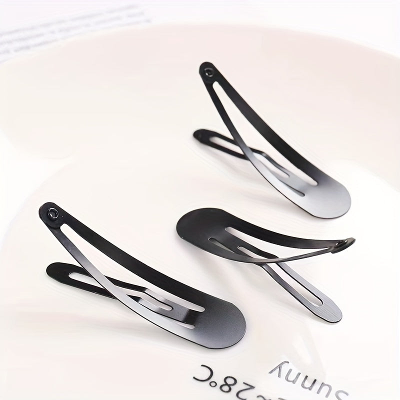 20pcs Solid Hair Clips Hair Snap Clip Non Slip Hair Decoration Accessories