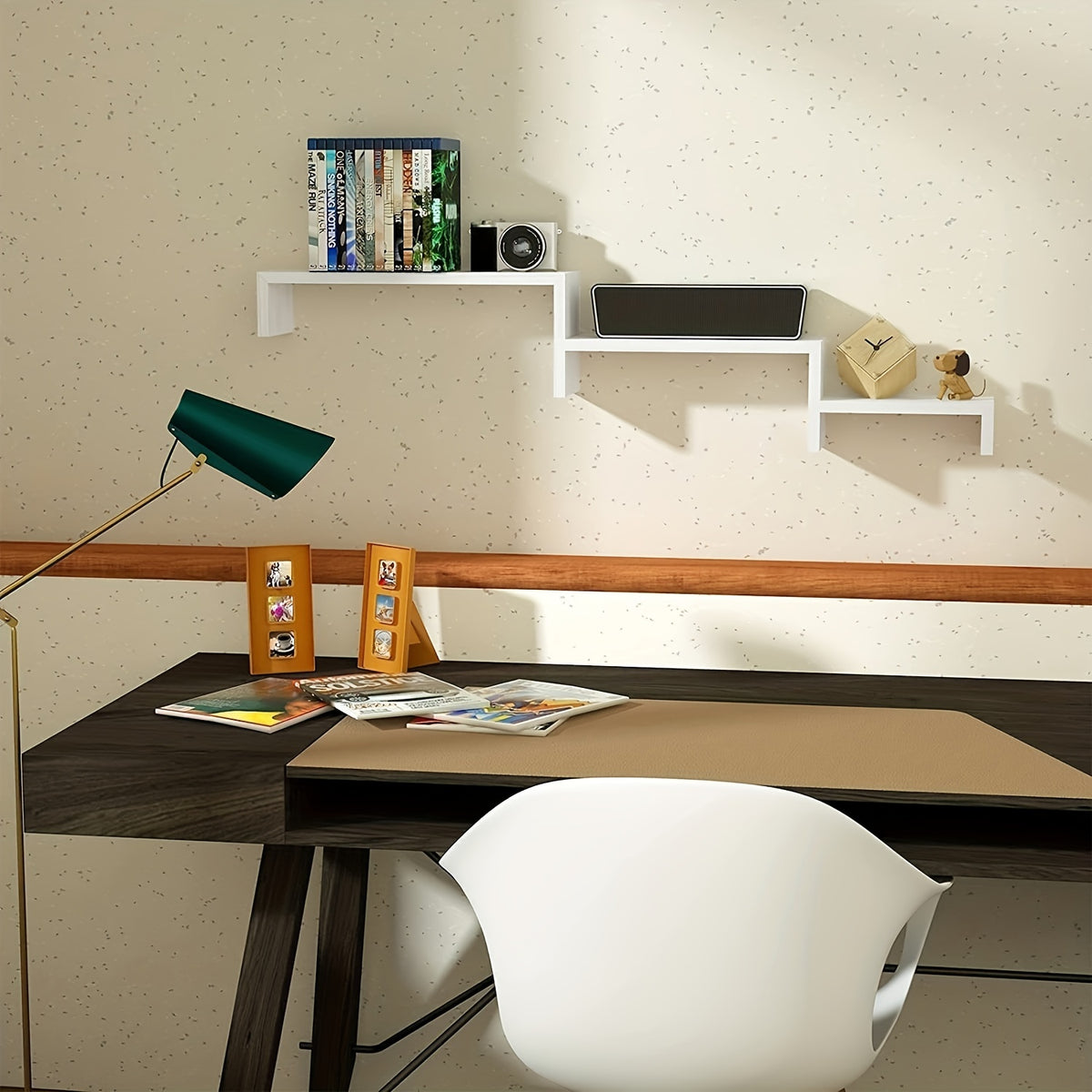 3pcs Modern U Shaped Wall Rack - Minimalist Storage and Decoration Rack