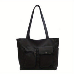 Casual Pocket Tote Bag Shoulder Handbag for Work School Travel