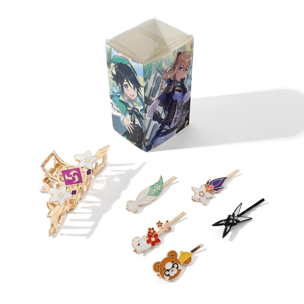 Alloy Hair Clips Cartoon Hair Barrettes Anime Hairpins Side Clips