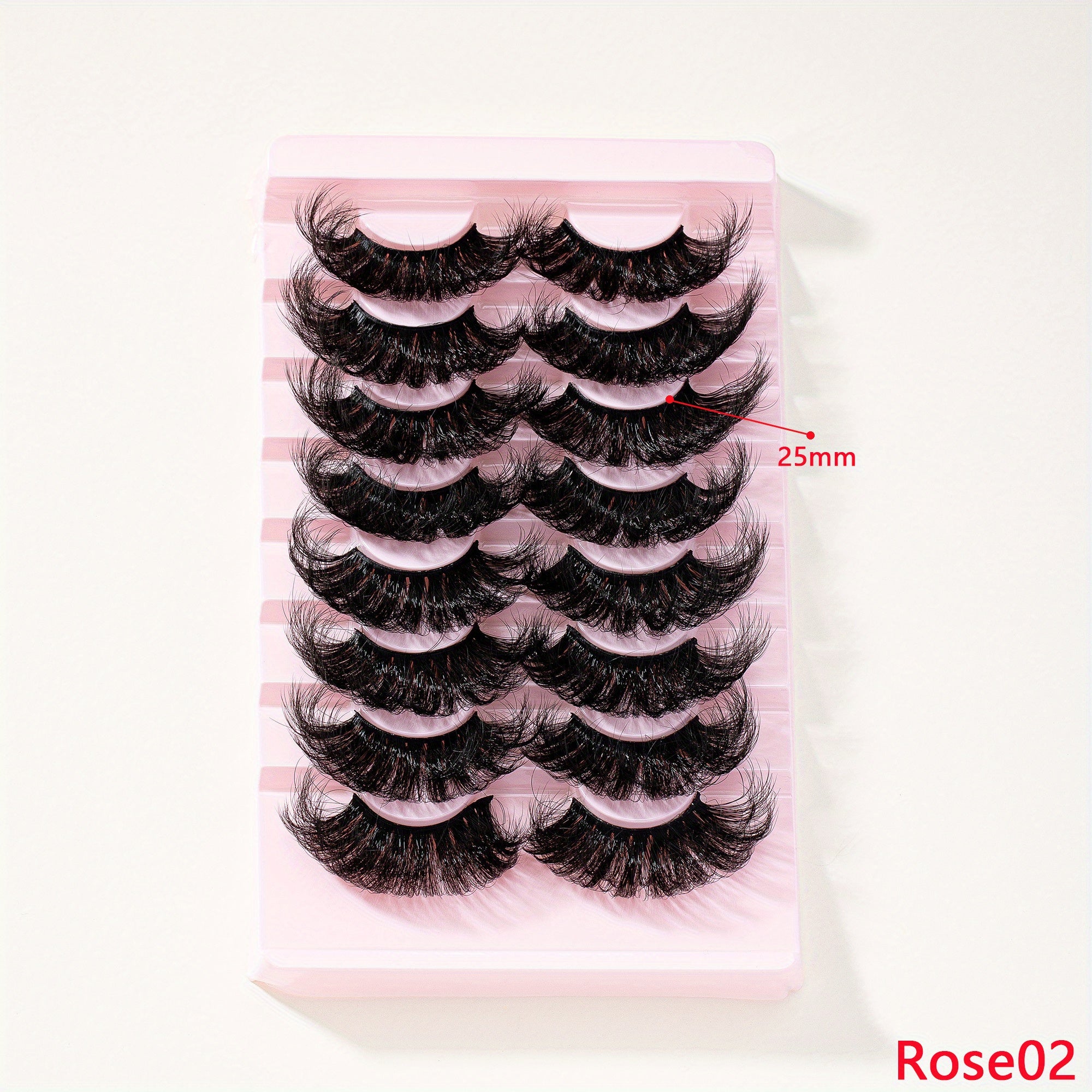 8 Pairs 9D Cat Eye Fluffy Soft Faux Mink Hair Long Thick Eyelashes