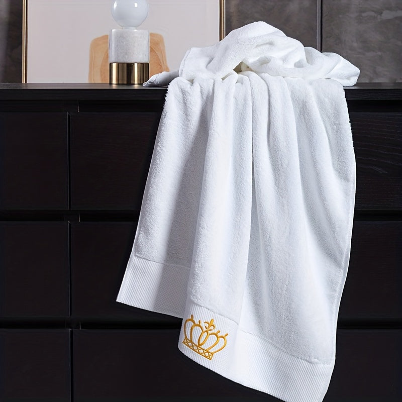 3pcs Embroidered Hand Towel Bath Towel Soft Absorbent Face Towel