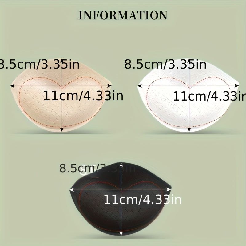 2 Pairs Bra Insert Pads Anti-convex Chest Enhancer Women's Lingerie