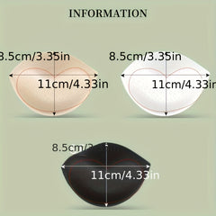2 Pairs Bra Insert Pads Anti-convex Chest Enhancer Women's Lingerie