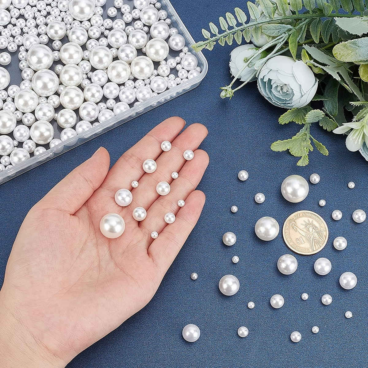 400pcs Craft Pearls Without Holes Vase Filling Beads