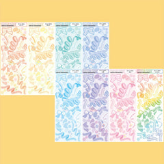 Waterproof Lace Bowknot Stickers for Journals & Crafts, Pastel Colors