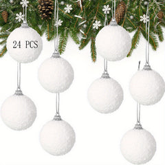 24pcs Christmas Snow Powder Ball Foam Ball Snow Ball Christmas Snow Ball...