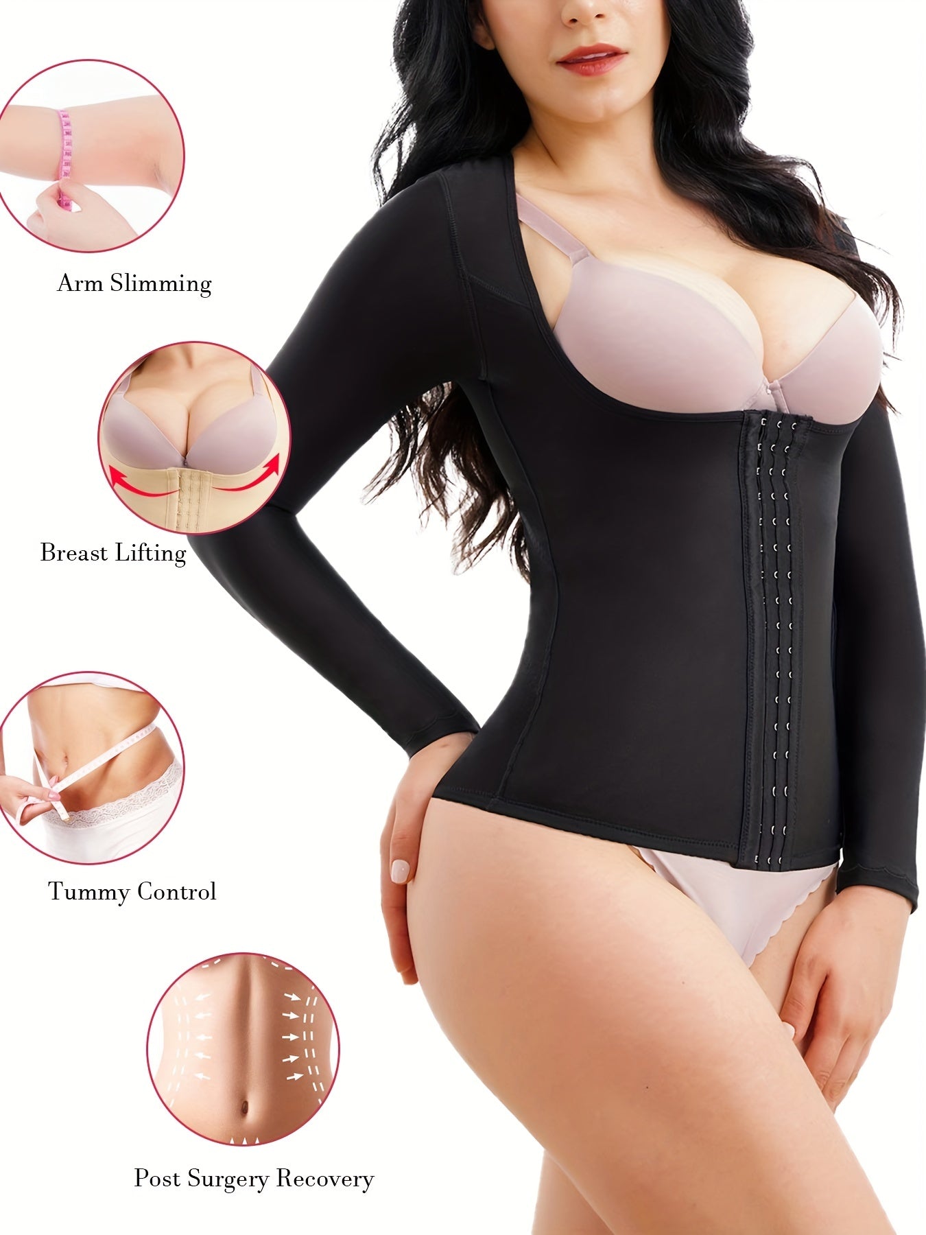 Front Buckle Shaping Waist Trainer Tummy Control Slimmer Top