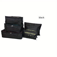 6-Pc Solid Lightweight Luggage Bag Set Travel Storage Organizer