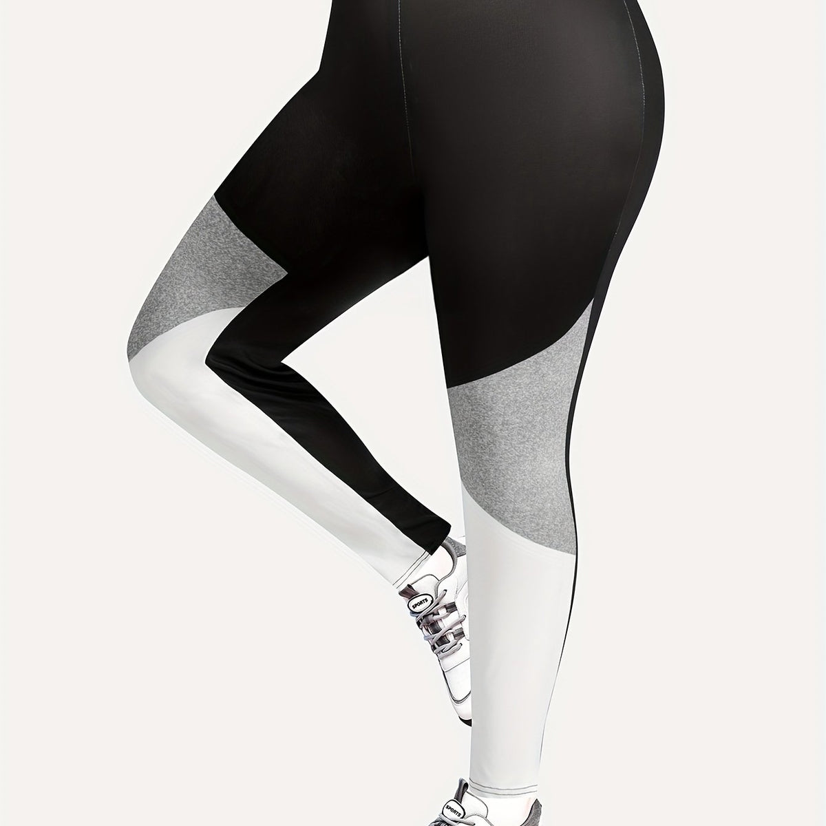  Colorblock High Waisted Leggings