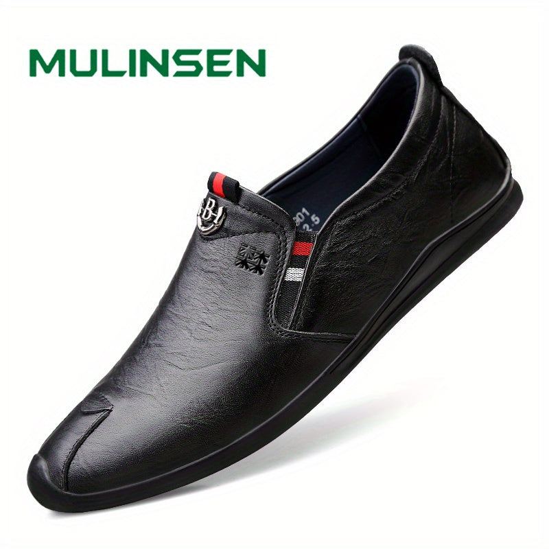 Men's PU Leather Loafer Shoes Non-Slip Slip On Driving Shoes