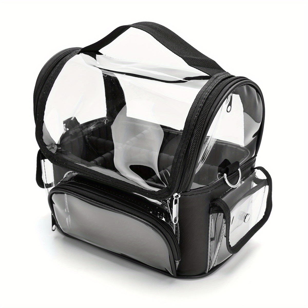 Makeup Brush Holder Case Clear Waterproof Organizer Bag