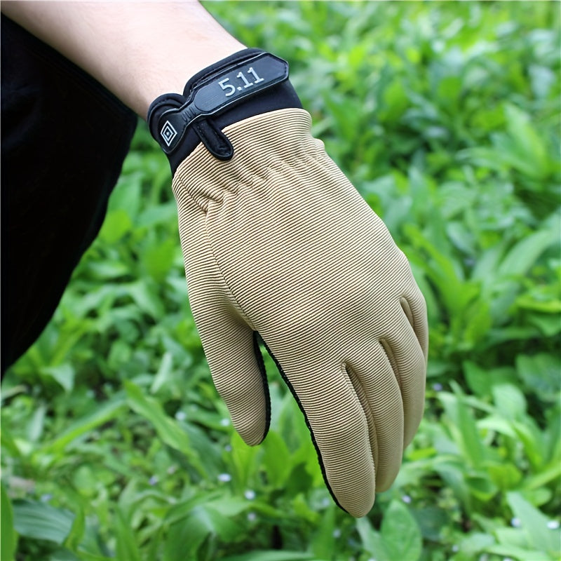 Thin Tactical Fitness Gloves Non Slip Breathable Long Finger