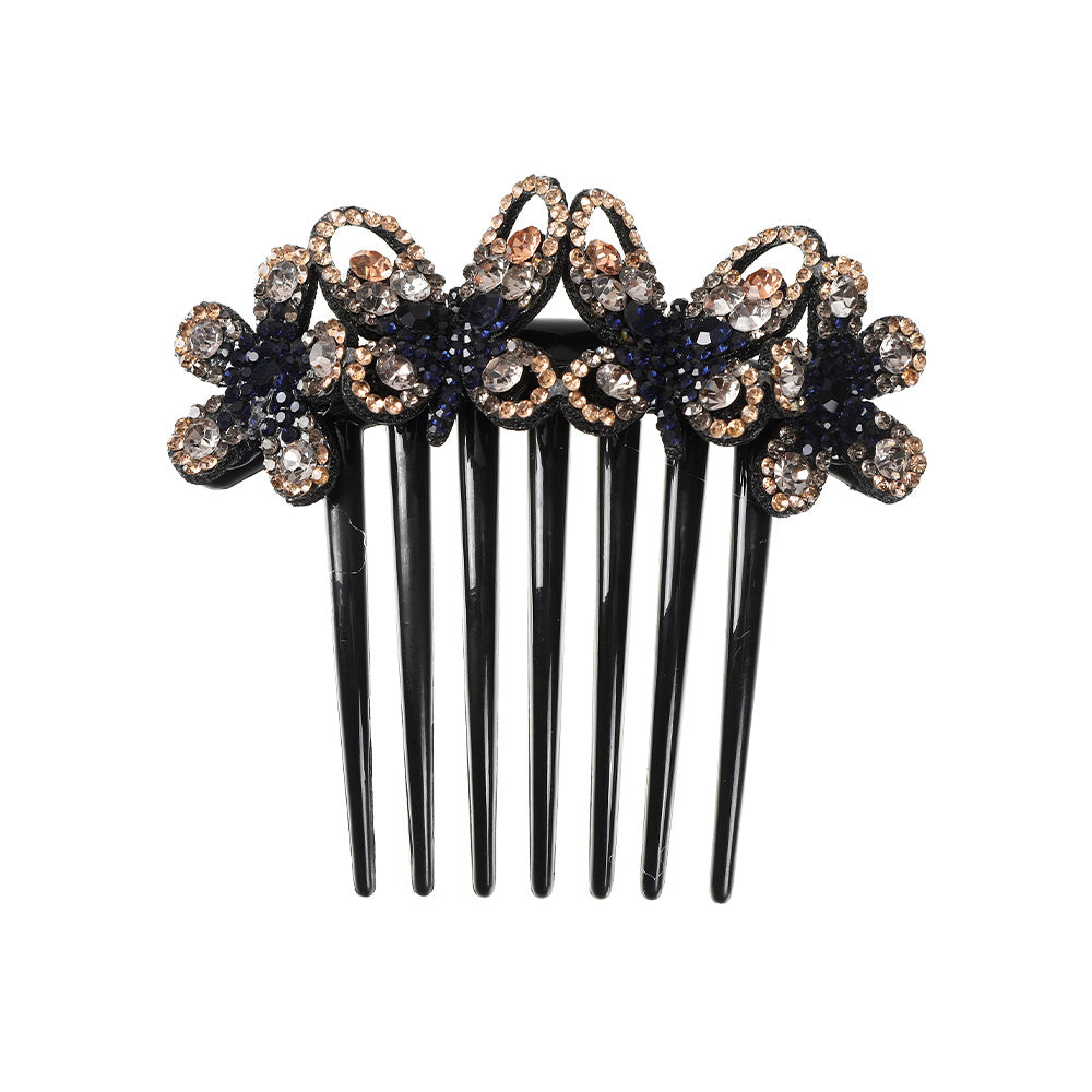 Crystal Butterfly Hair Clips Flower Rhinestone Hair Comb Wedding Hair Accessorie