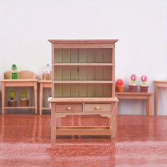 Dollhouse Wooden Furniture Display Shelf Bookcase Model