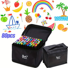 80 Pack Drawing Markers Art Supplies for Holidays Gifts