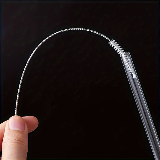 6pcs Stainless Steel Handle Straw Cleaner Brush Set