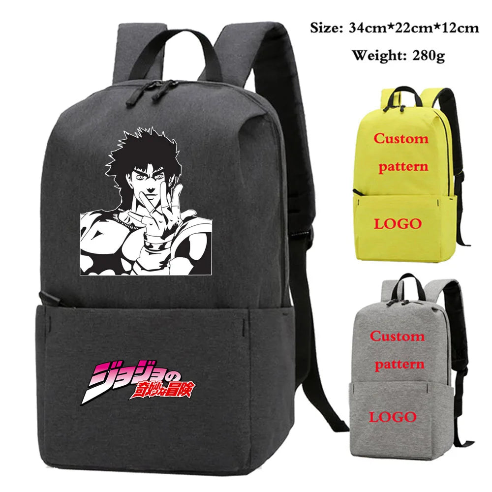 JoJo's Bizarre Adventure Backpack Teenagers School Bag Laptop Bag