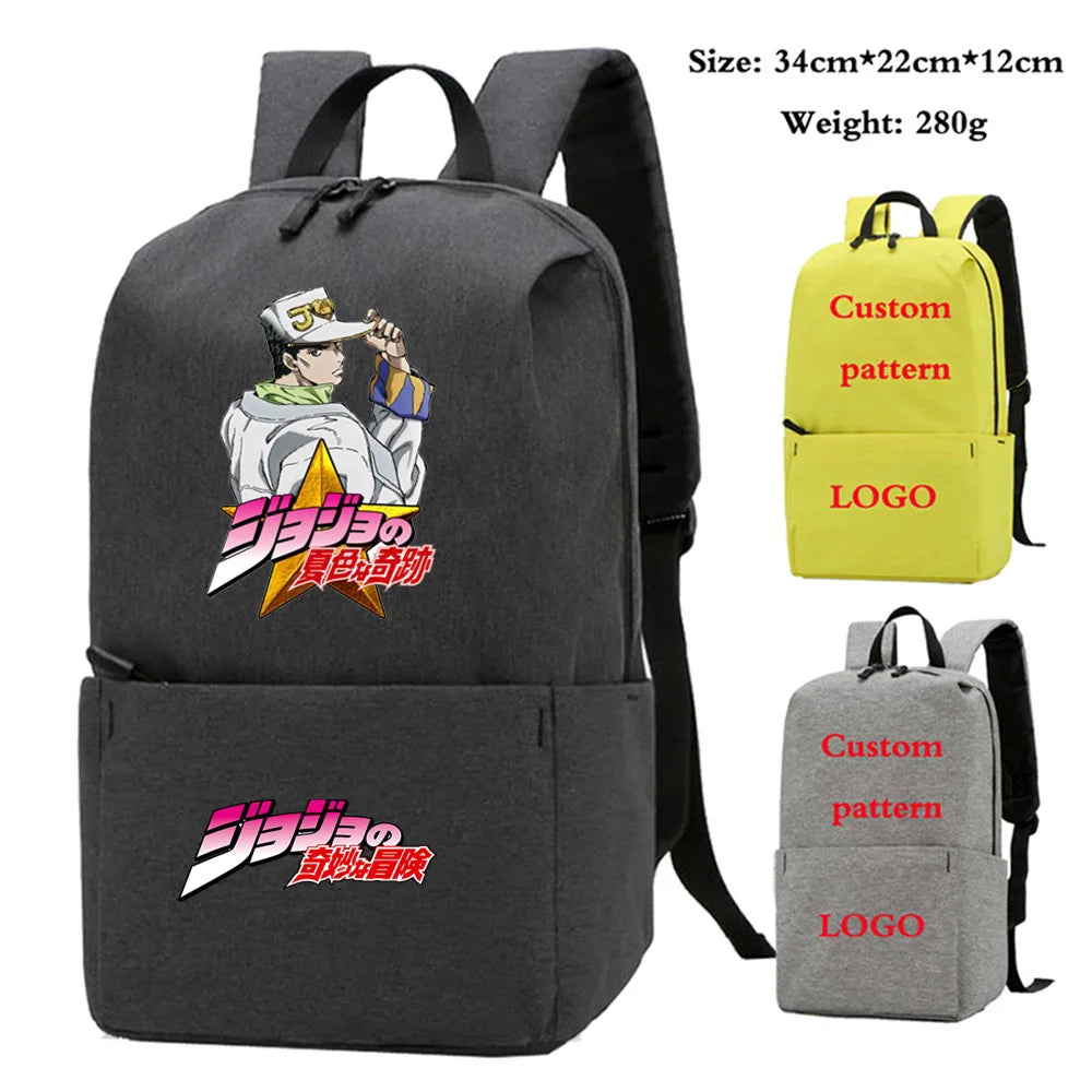 JoJo's Bizarre Adventure Backpack Teenagers School Bag Laptop Bag