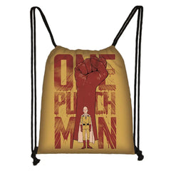 One Punch Man Drawstring Bag Saitama Genos Backpack