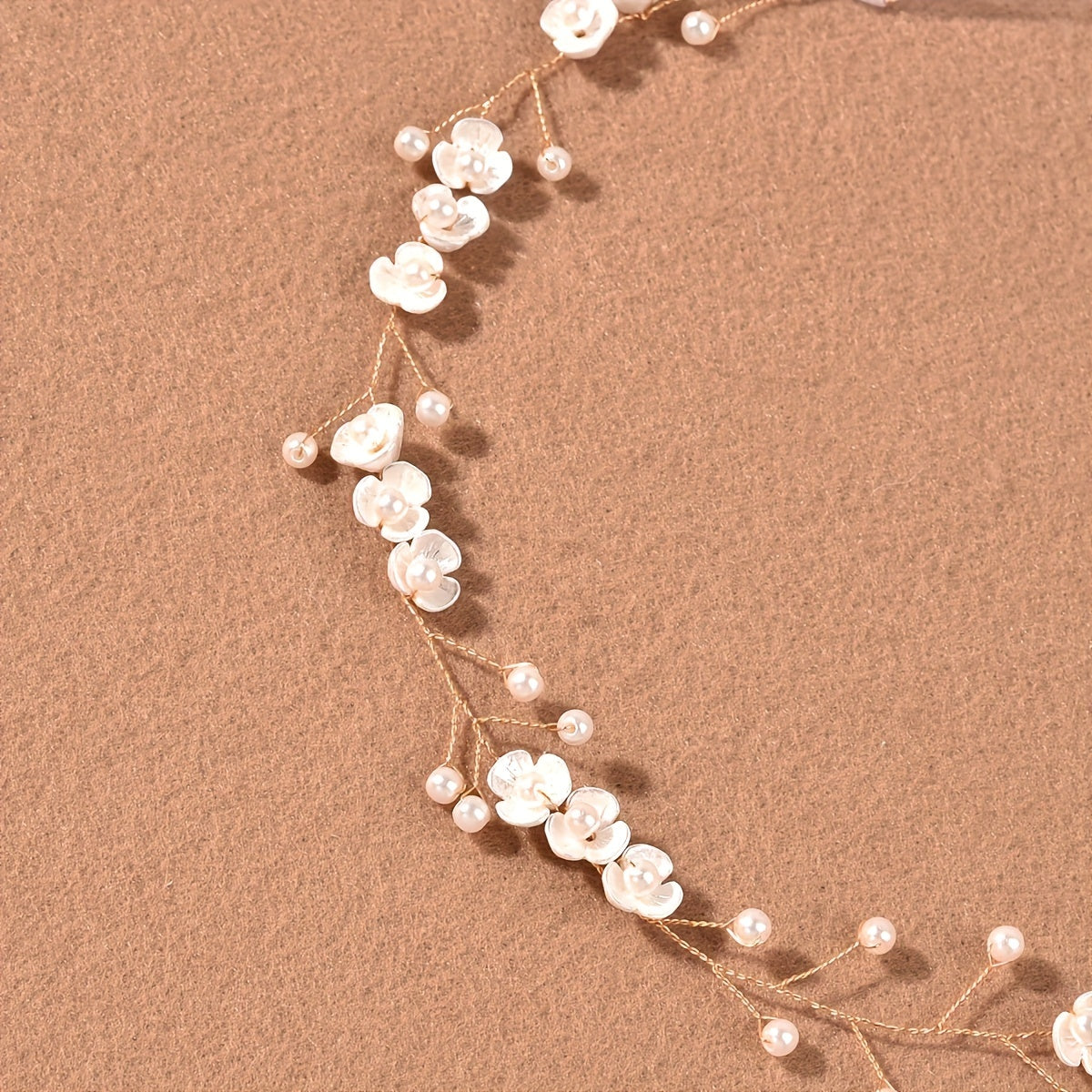 Pearl Flower Headband Bridal Wedding Hair Accessories