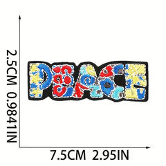 32pc Embroidery Stickers Men Cartoon Patches Clothes Iron on Clothing Accessorie