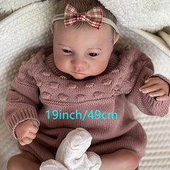 NPK 48 Painted Finished Reborn Baby Doll Levi Awake Newborn Baby Size