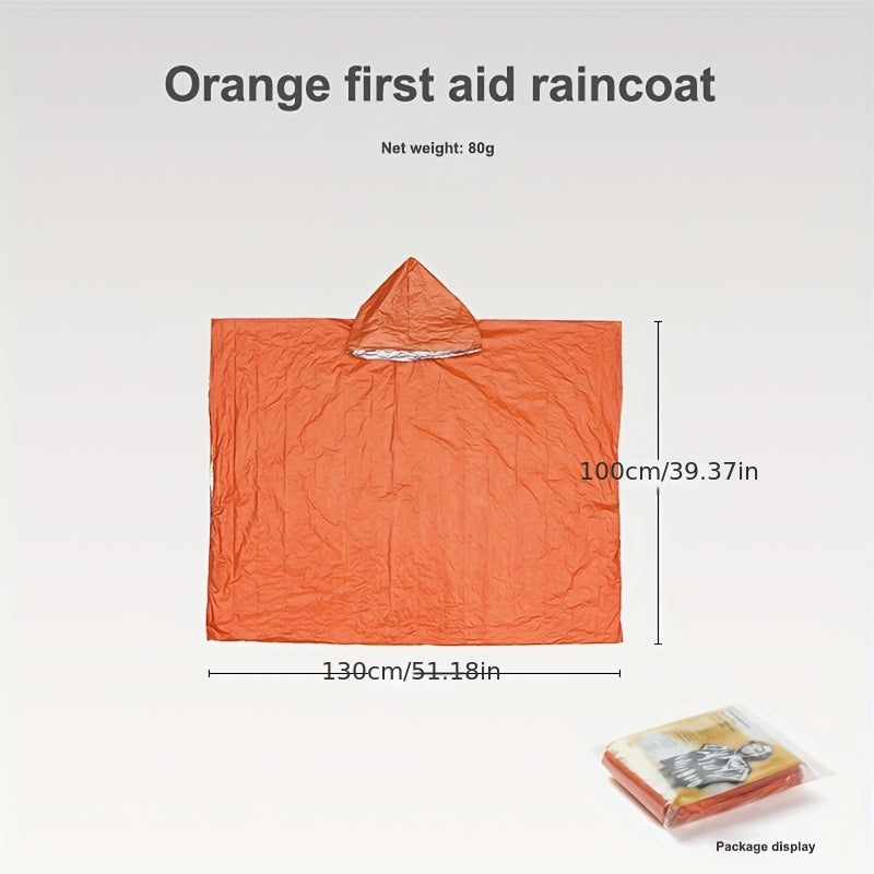 Portable Emergency Raincoat Windproof Reflective Cycling Raincoat