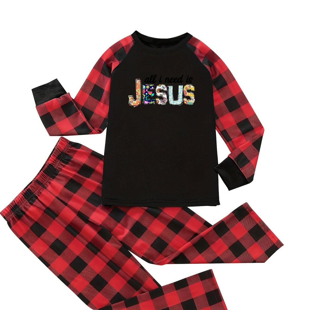 Pajama Set Women's Tee & Pants Lounge Two Piece Set