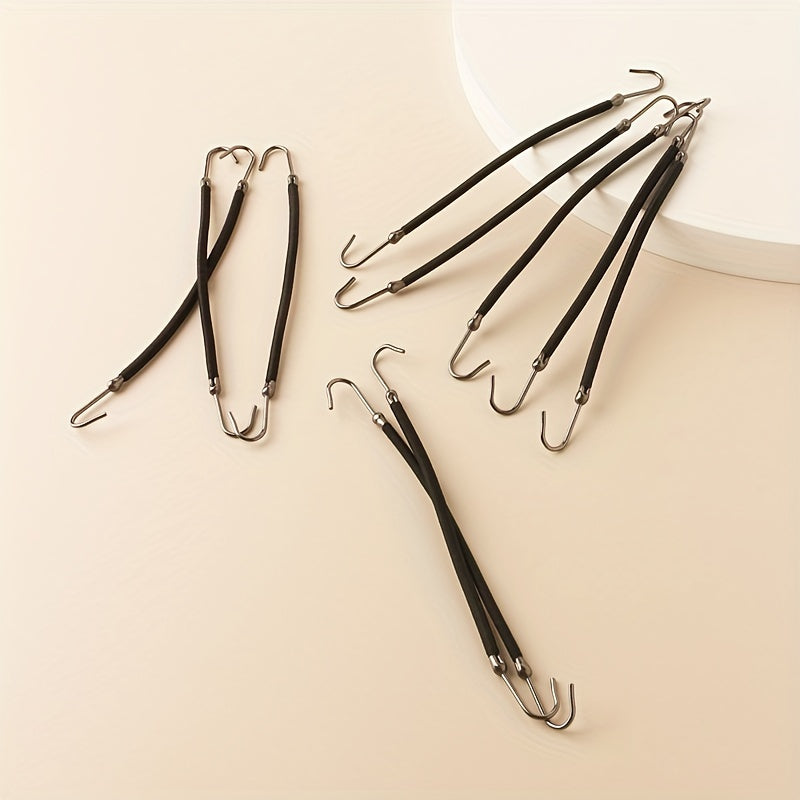 10pcs Hair Hook Tie Invisible Hair Rope Styling Tool Ponytail Holder Accessories