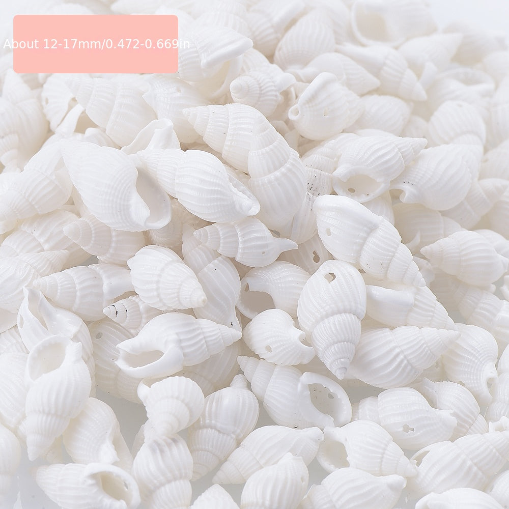 50Pcs Multicolor Conch Shell Beads for Jewelry Making DIY